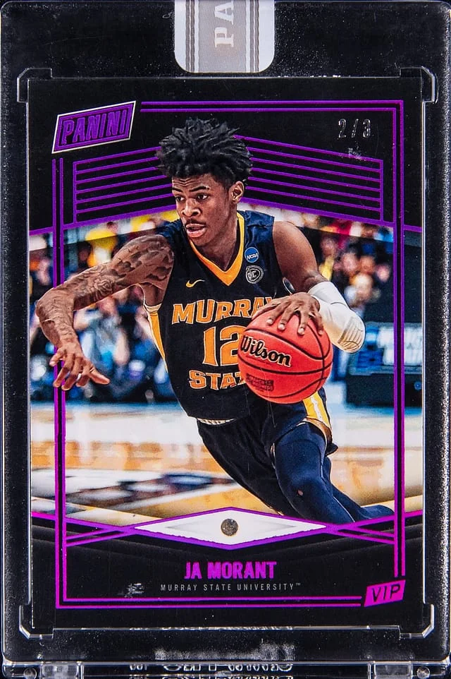 2019-20 Panini Ja Morant Relic - Panini Encased The National VIP #JM card image
