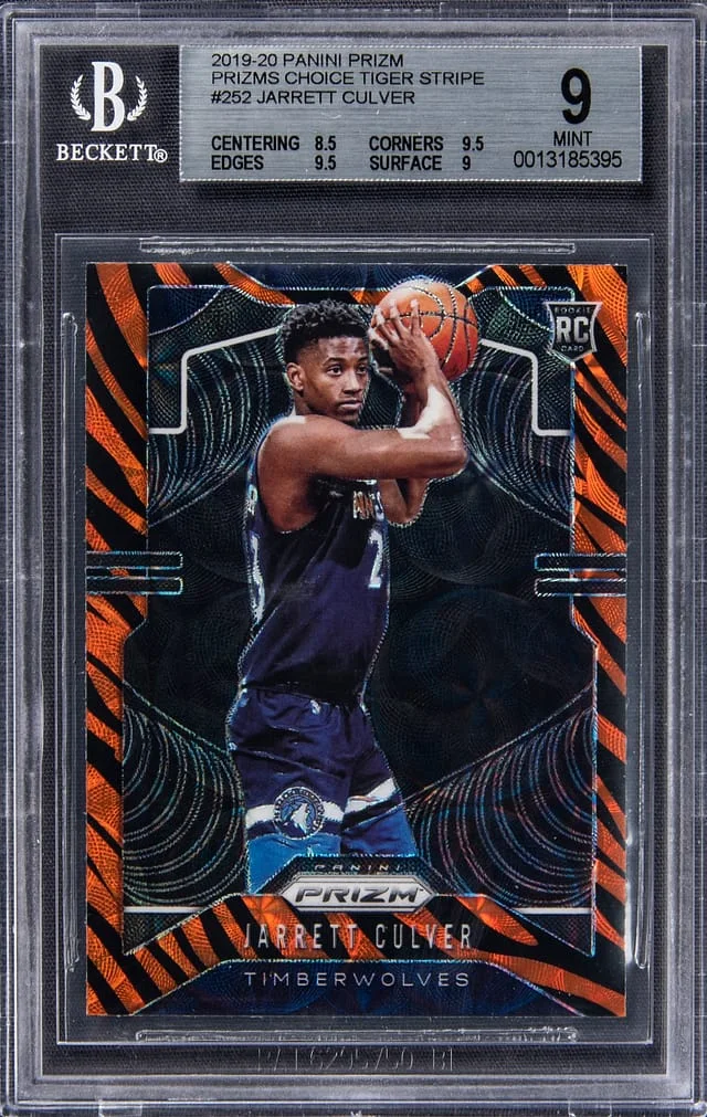 2019-20 Panini Jarrett Culver Choice Tiger Stripe Prizm #252 card image