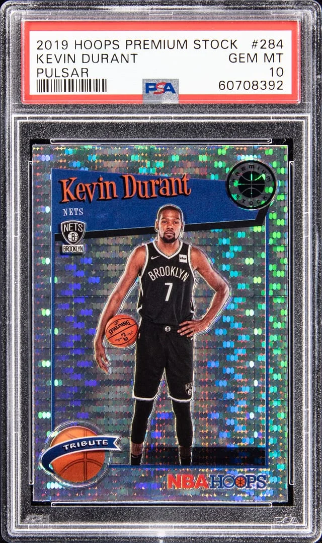 2019-20 Panini Kevin Durant NBA Hoops Premium Stock Pulsar #284 card image