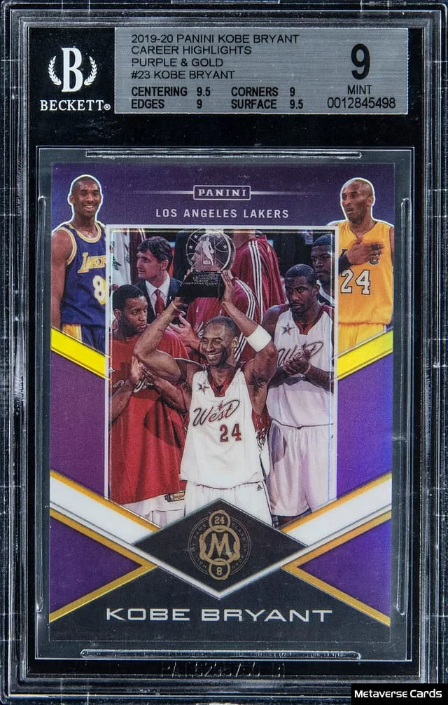 2019-20 Panini Kobe Bryant Career Highlights Purple & Gold #23 card image