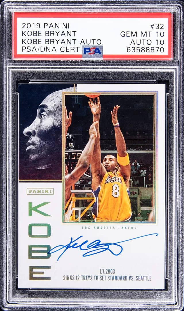 2019-20 Panini Kobe Bryant Autograph #32 card image