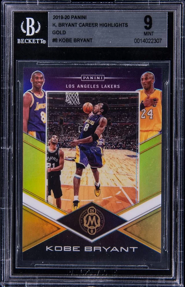 2019-20 Panini Kobe Bryant Career Highlights Gold #8 card image