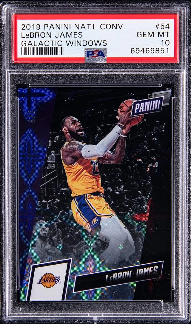2019-20 Panini LeBron James National Convention Galactic Windows #54 card image