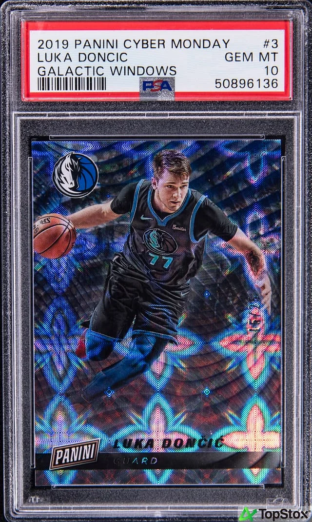 2019-20 Panini Luka Doncic NBA Hoops Backstage Pass Holo #3 card image