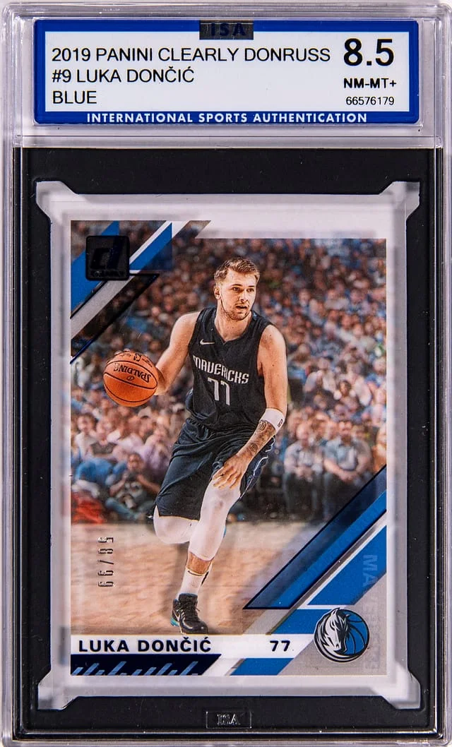 2019-20 Panini Luka Doncic Clearly Donruss Blue #9 card image