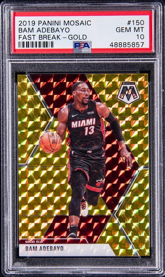 2019-20 Panini Mosaic Bam Adebayo Gold #150 card image