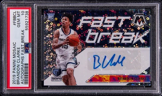2019-20 Panini Mosaic Brandon Clarke Fast Break #FB-BCL card image