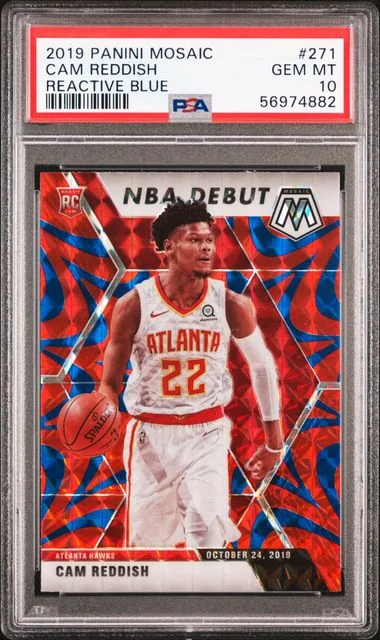 2019-20 Panini Mosaic Cam Reddish Reactive Blue #271 card image