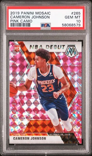 2019-20 Panini Mosaic Cameron Johnson Pink Camo #265 card image