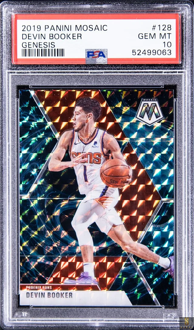 2019-20 Panini Mosaic Devin Booker Genesis #128 card image