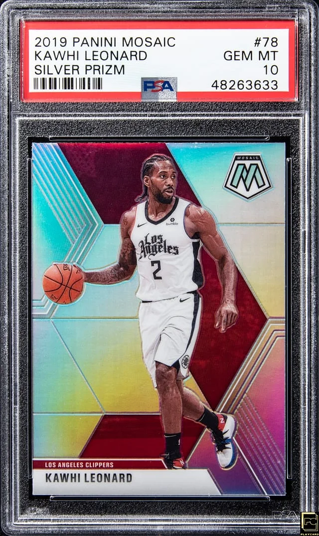 2019-20 Panini Mosaic Kawhi Leonard Silver Prizm #78 card image