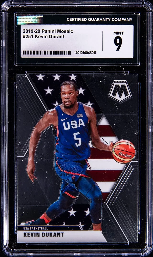 2019-20 Panini Mosaic Kevin Durant #251 card image