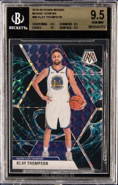 2019-20 Panini Mosaic Klay Thompson Genesis #80 card image