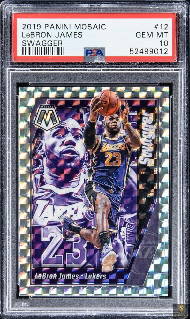 2019-20 Panini Mosaic LeBron James Swagger #12 card image