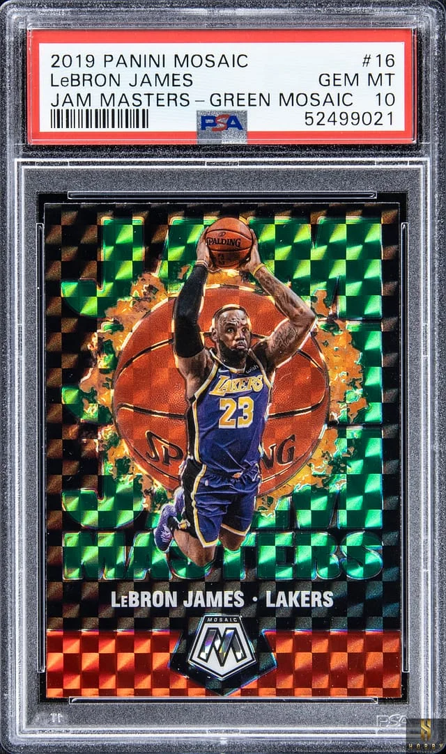 2019-20 Panini Mosaic LeBron James Jam Masters #16 card image