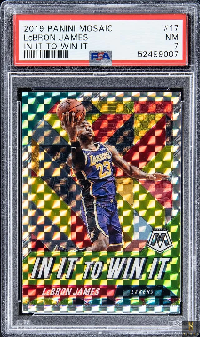 2019-20 Panini Mosaic LeBron James In It To Win It #17 card image