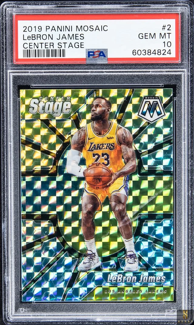 2019-20 Panini Mosaic LeBron James Center Stage #2 card image