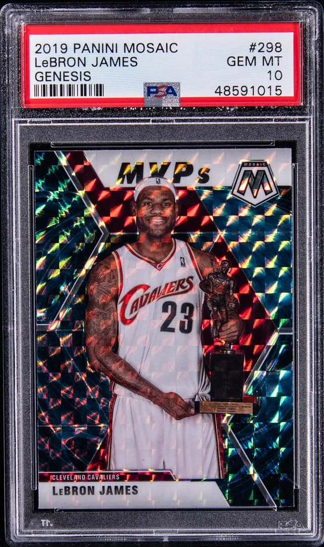 2019-20 Panini Mosaic LeBron James Reactive Orange #298 card image