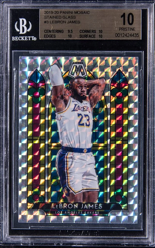 2019-20 Panini Mosaic LeBron James Overdrive #3 card image