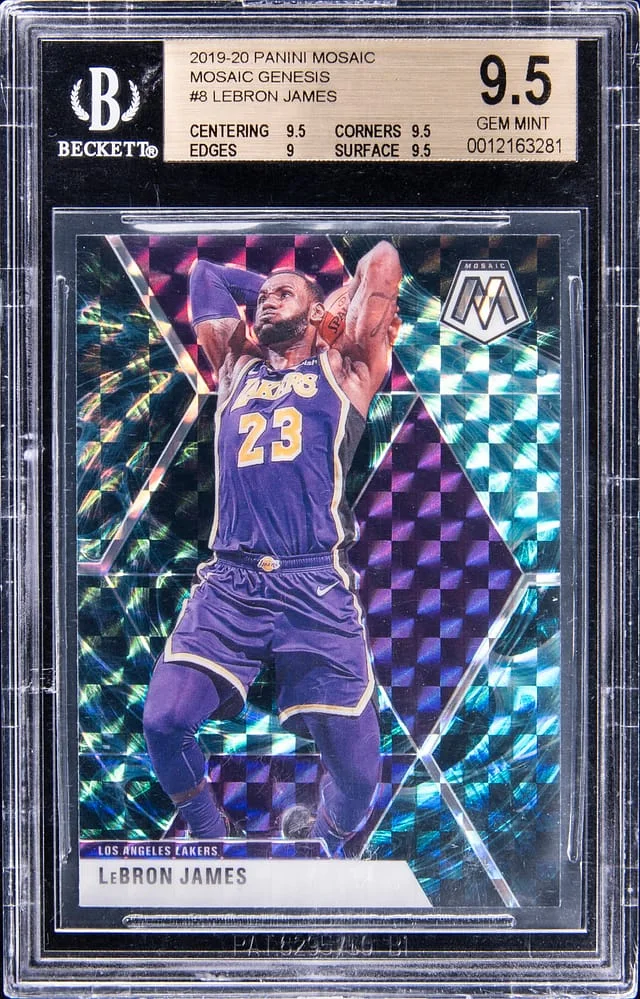 2019-20 Panini Mosaic LeBron James Mosaic Genesis #6 card image