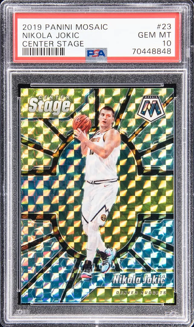 2019-20 Panini Mosaic Nikola Jokic Center Stage #23 card image