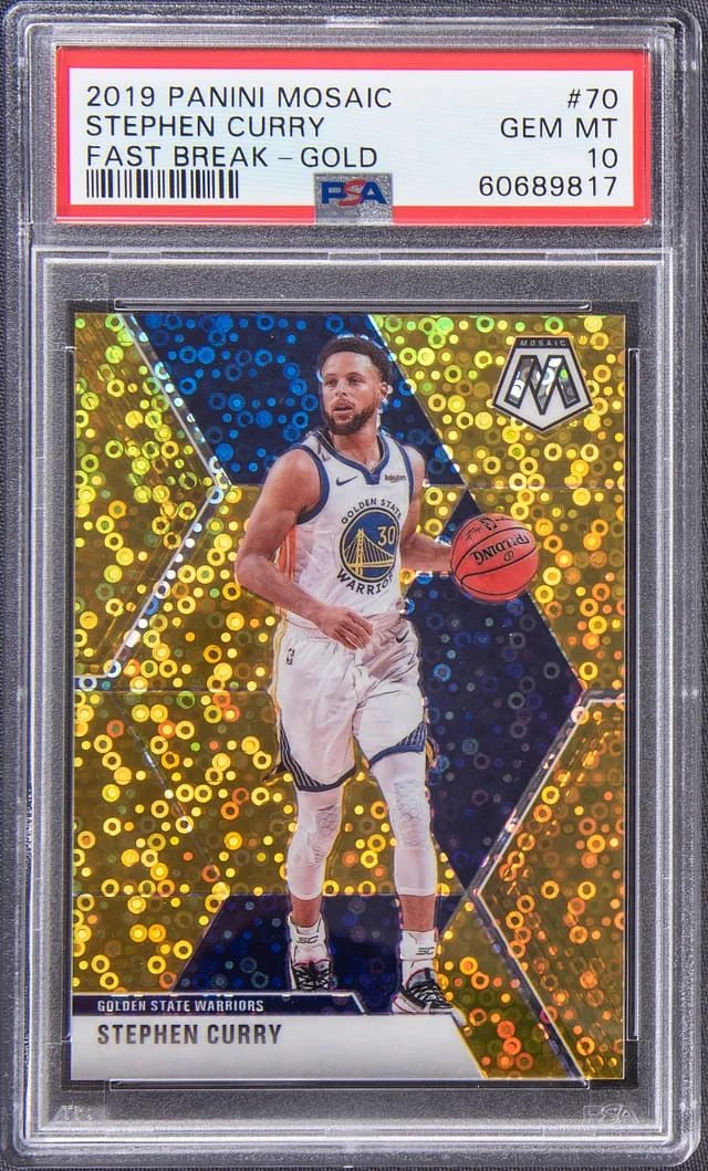 2019-20 Panini Mosaic Stephen Curry Silver #70 card image