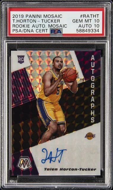 2019-20 Panini Mosaic Talen Horton-Tucker Autographs Mosaic #RA-THT card image