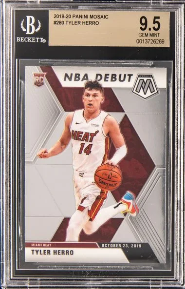 2019-20 Panini Mosaic Tyler Herro NBA Debut #280 card image