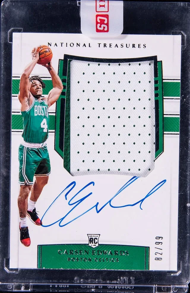 2019-20 Panini National Treasures Carsen Edwards #111 card image