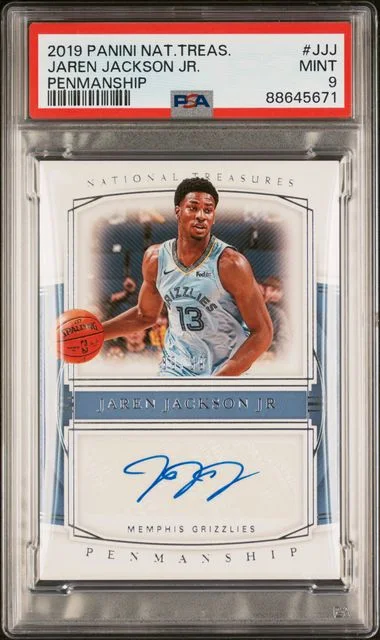 2019-20 Panini National Treasures Jaren Jackson Jr. Penmanship #JJJ card image