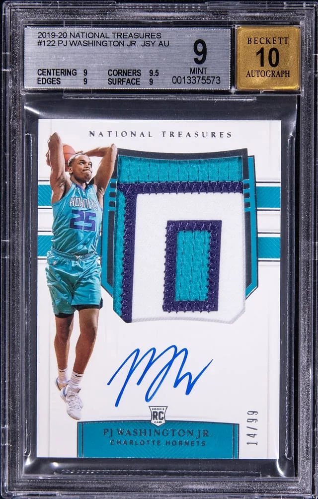 2019-20 Panini National Treasures PJ Washington #122 card image