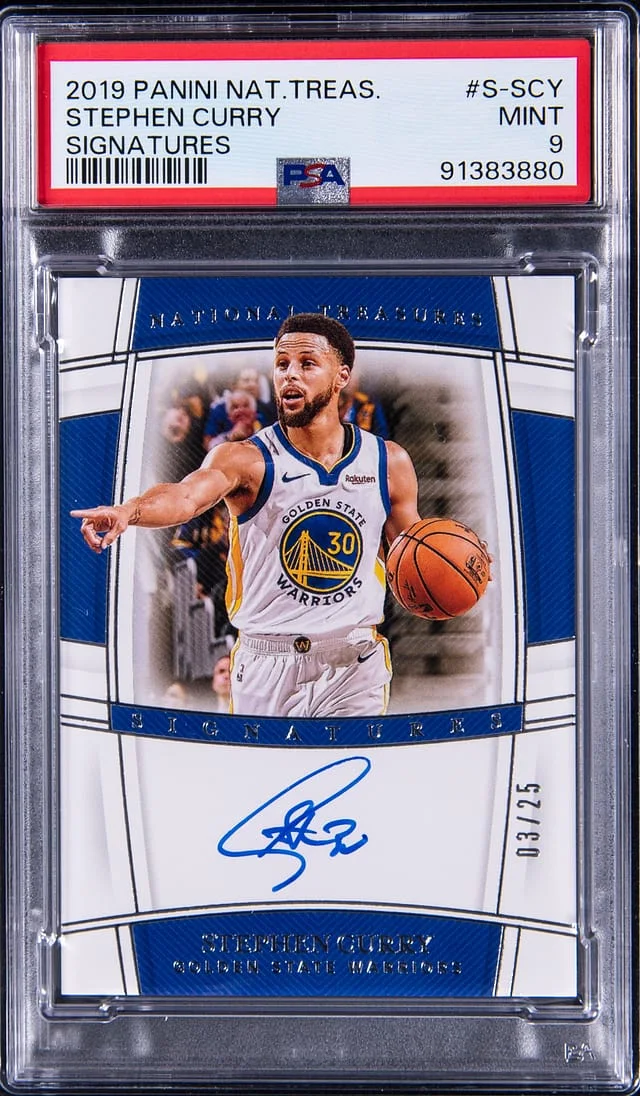 2019-20 Panini National Treasures Stephen Curry Signature #S-SCY card image