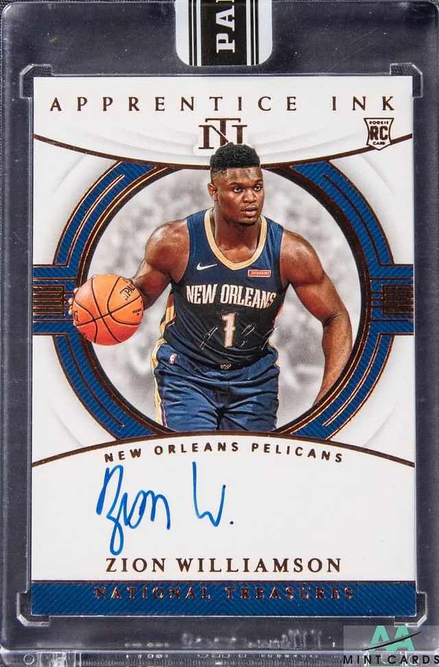 2019-20 Panini National Treasures Zion Williamson Black Box 2022 #AL-ZWL card image