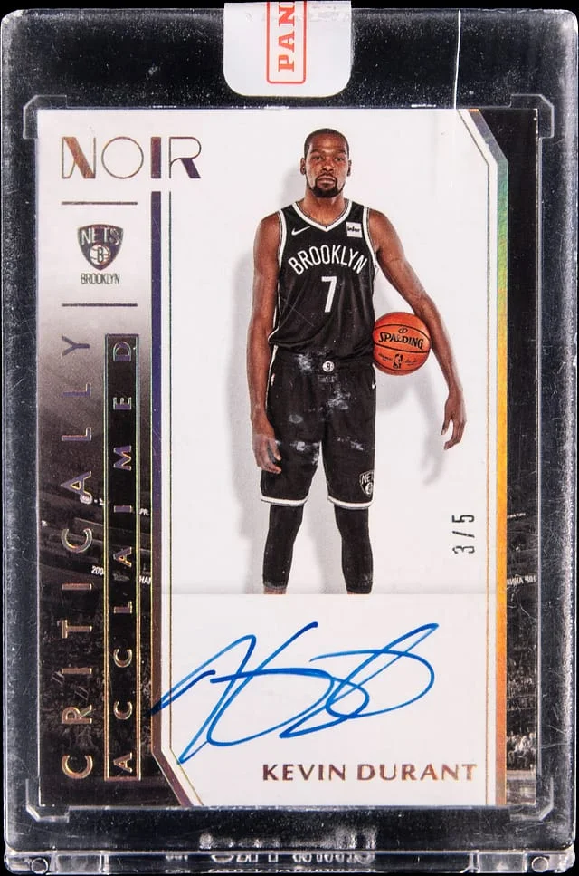 2019-20 Panini Noir Kevin Durant - Panini Encased Critical Acclaimed #CA-KDU card image
