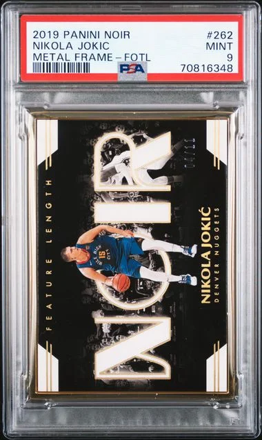 2019-20 Panini Noir Nikola Jokic Metal Frame 1st Off The Line (FOTL) #262 card image