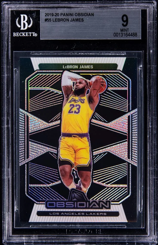 2019-20 Panini Obsidian LeBron James #55 card image
