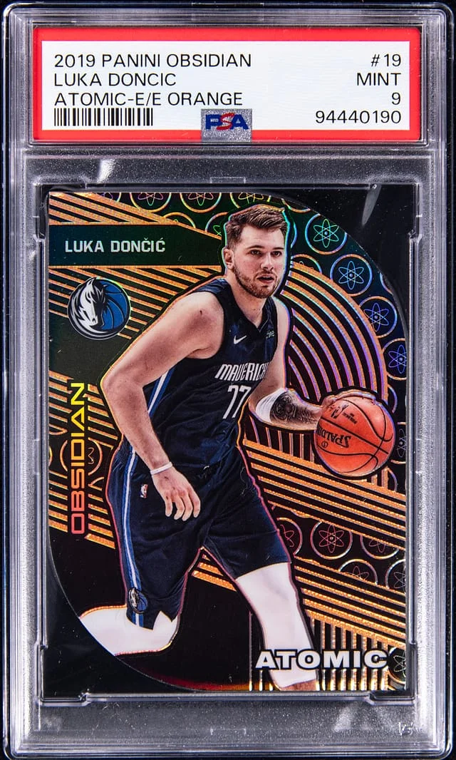 2019-20 Panini Obsidian Luka Doncic Atomic #19 card image
