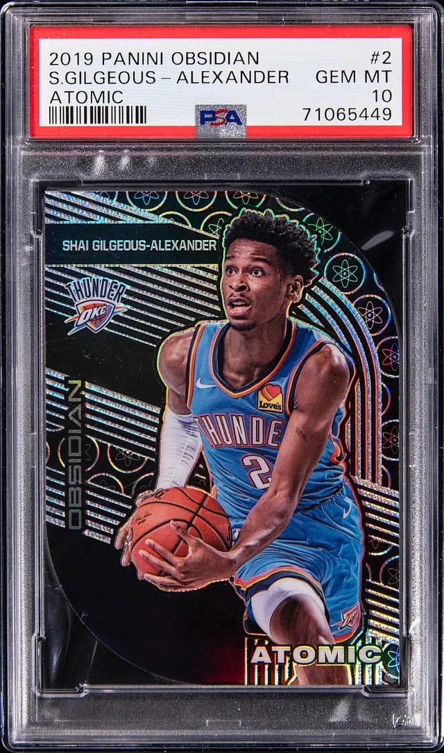 2019-20 Panini Obsidian Shai Gilgeous-Alexander Atomic #2 card image