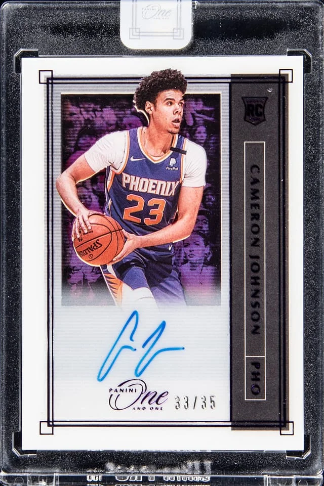 2019-20 Panini One and One Cameron Johnson Autograph #RA-CJN card image