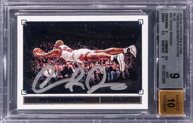 2019-20 Panini One and One Dennis Rodman Timeless Moments #TM-DRM card image