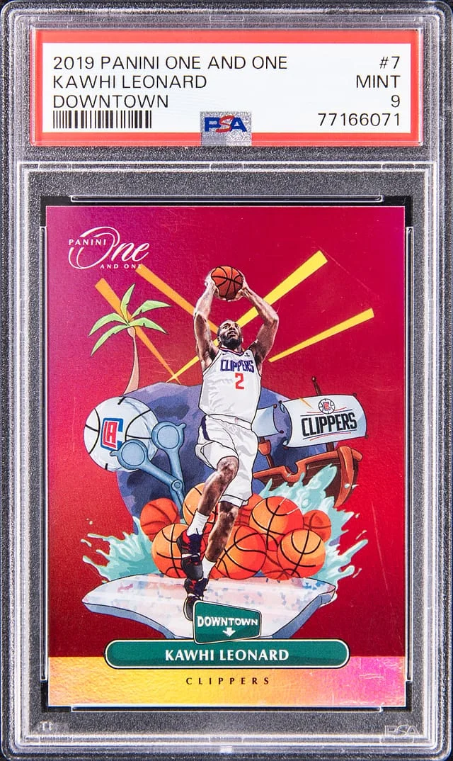 2019-20 Panini One and One Kawhi Leonard Downtown #7 card image