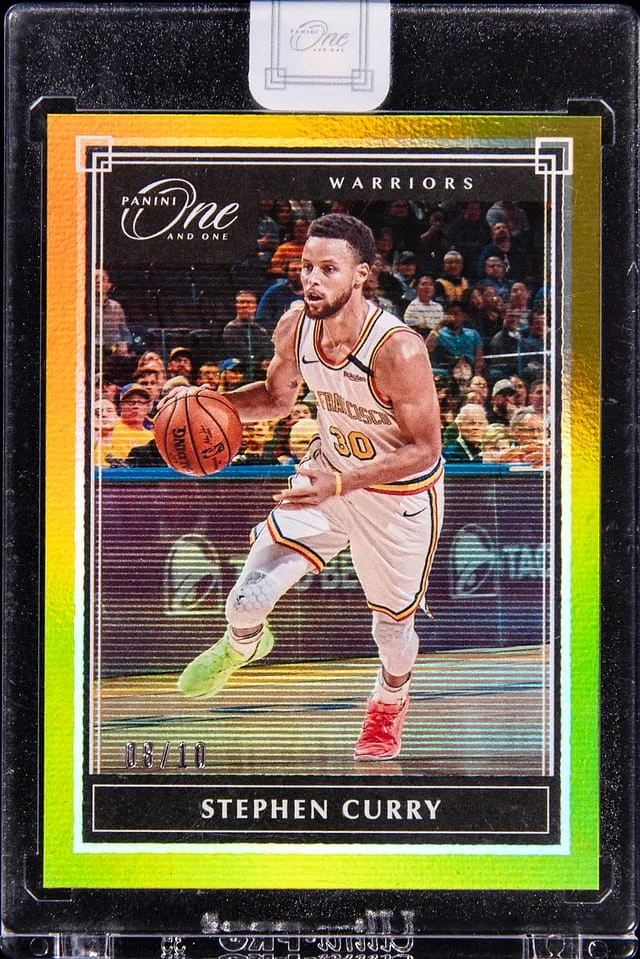 2019-20 Panini One and One Stephen Curry - Panini Encased Gold #76 card image