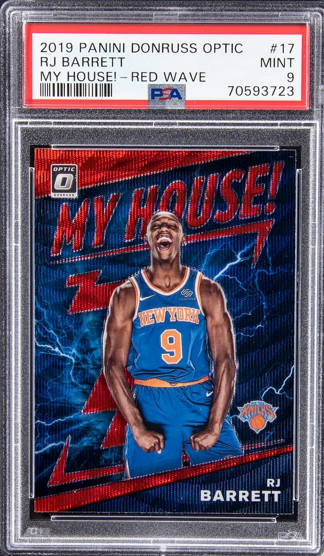 2019-20 Panini Optic RJ Barrett My House! - Red Wave #17 card image