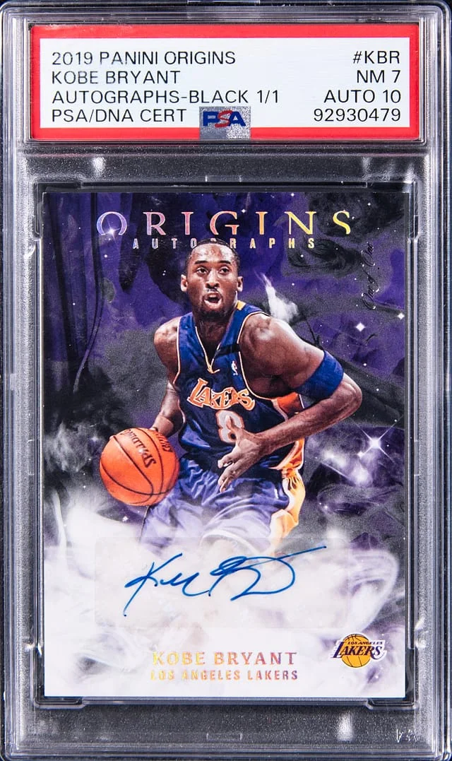 2019-20 Panini Origins Kobe Bryant Autographs Black #AG-KBR card image