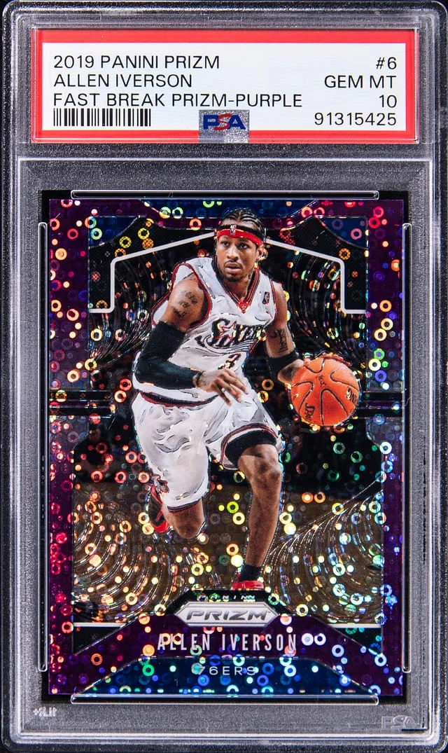 2019-20 Panini Prizm Allen Iverson Silver Prizm #6 card image