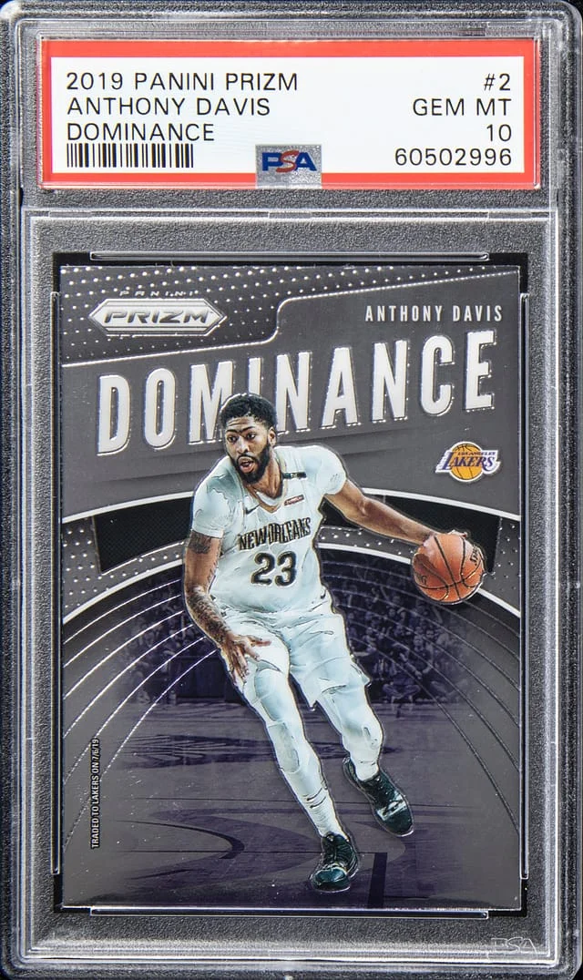 2019-20 Panini Prizm Anthony Davis Dominance #2 card image