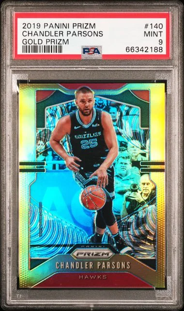2019-20 Panini Prizm Chandler Parsons Gold Prizm #140 card image