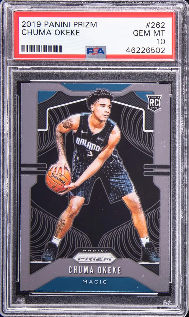 2019-20 Panini Prizm Chuma Okeke Hyper Prizm #262 card image