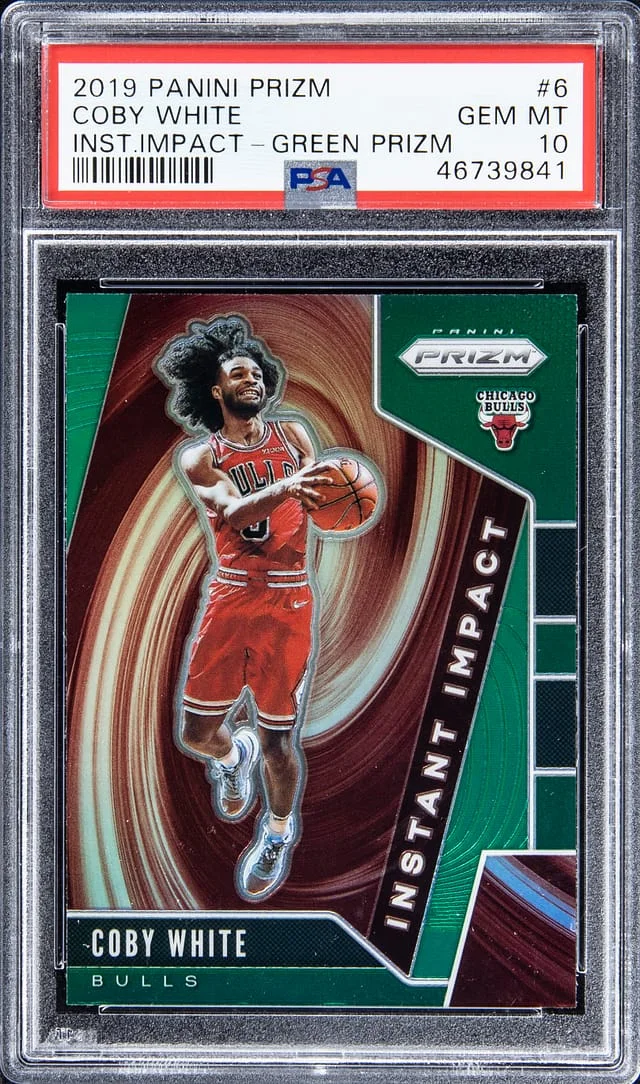 2019-20 Panini Prizm Coby Instant Impact Green Prizm #6 card image