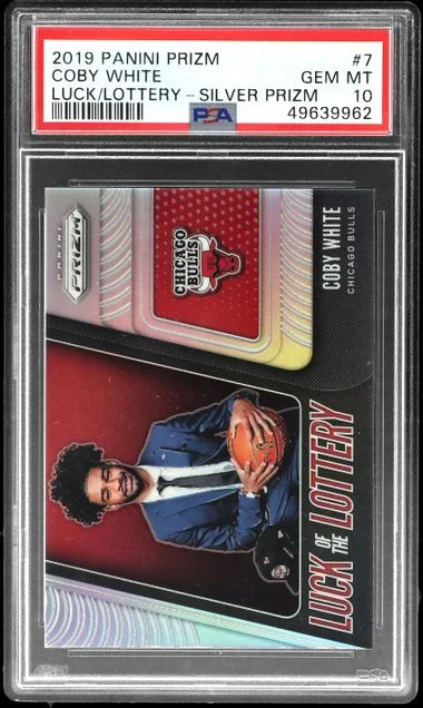 2019-20 Panini Prizm Coby Luck Of The Lottery Silver Prizm #7 card image